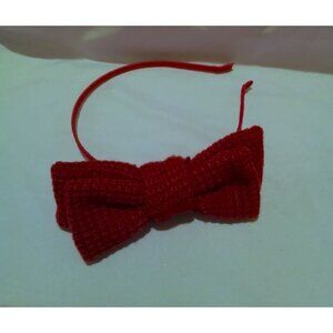 Vintage Red Bow Headband